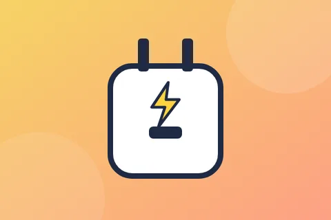 Illustration of a 20w+ usb-c fast charger